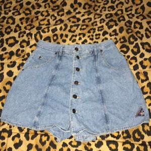 90s denim looney toons skort